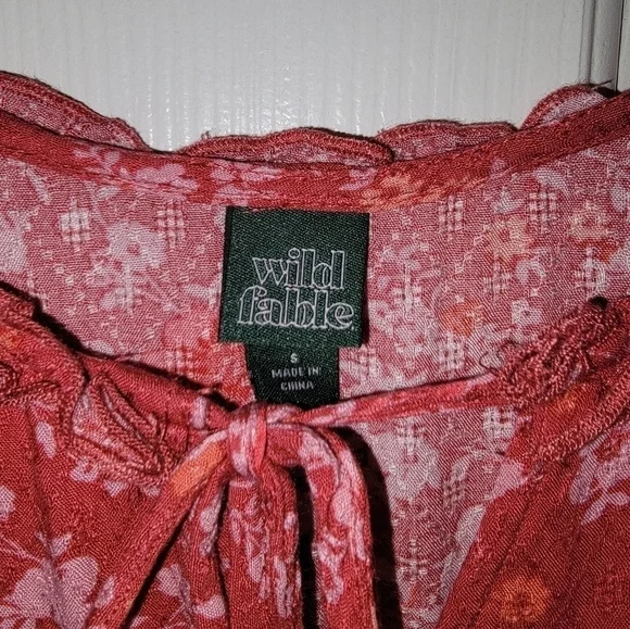 Wild Fable babydoll dress tie front - Picture 3 of 3